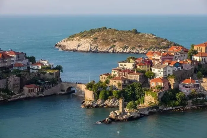 Framed Print : Beautiful cityscape on the mountains over Black-sea, Amasra. Amasra traditional Turkish architecture Framed Print : Beautiful cityscape on the mountains over Black-sea, Amasra. Amasra traditional Turkish architecture