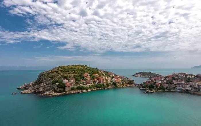 Framed Print : Beautiful cityscape on the mountains over Black-sea, Amasra. Amasra traditional Turkish architecture Framed Print : Beautiful cityscape on the mountains over Black-sea, Amasra. Amasra traditional Turkish architecture