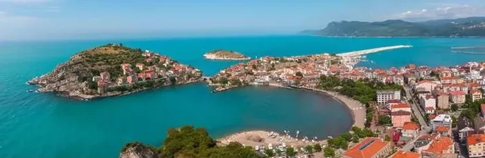 Framed Print : Beautiful cityscape on the mountains over Black-sea, Amasra. Amasra traditional Turkish architecture Framed Print : Beautiful cityscape on the mountains over Black-sea, Amasra. Amasra traditional Turkish architecture