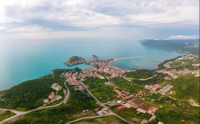 Framed Print : Beautiful cityscape on the mountains over Black-sea, Amasra. Amasra traditional Turkish architecture Framed Print : Beautiful cityscape on the mountains over Black-sea, Amasra. Amasra traditional Turkish architecture