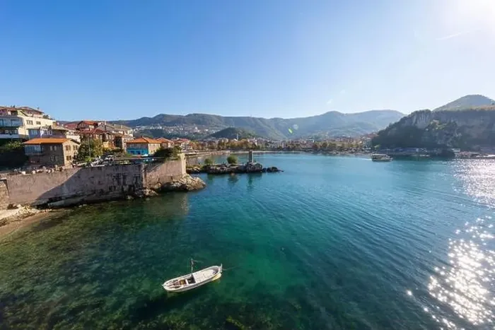 Framed Print : Beautiful cityscape on the mountains over Black-sea, Amasra. Amasra traditional Turkish architecture Framed Print : Beautiful cityscape on the mountains over Black-sea, Amasra. Amasra traditional Turkish architecture