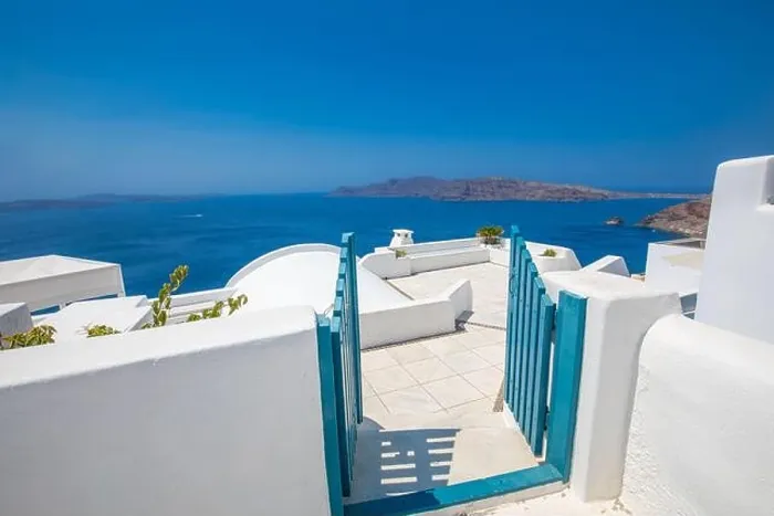Framed Print : Beautiful details of the island of Santorini, white houses, blue doors and shutters, scenic views of the Aegean Sea. Summer travel landscape, rural Framed Print : Beautiful details of the island of Santorini, white houses, blue doors and shutters, scenic views of the Aegean Sea. Summer travel landscape, rural