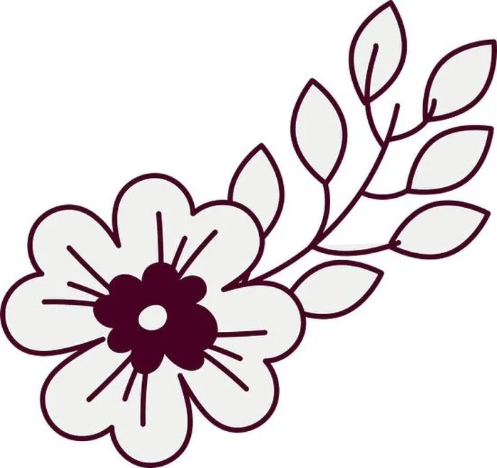 Framed Print : beautiful flower desing isolated icon