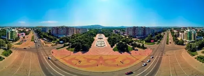 Framed Print : Beautiful futuristic panoramic (360 spherical panorama little planet) aerial drone view to city of Ust-Kamenogorsk (KZ) Framed Print : Beautiful futuristic panoramic (360 spherical panorama little planet) aerial drone view to city of Ust-Kamenogorsk (KZ)