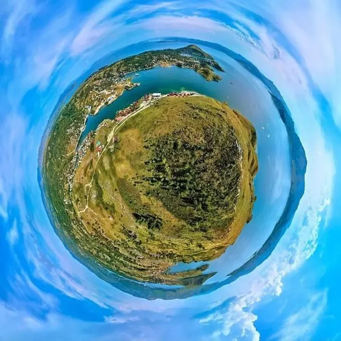 Framed Print : Beautiful futuristic panoramic (360 spherical panorama little planet) Framed Print : Beautiful futuristic panoramic (360 spherical panorama little planet)