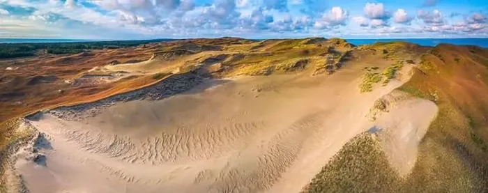 Framed Print : Beautiful Grey Dunes, Dead Dunes at the Curonian Spit in Nida, Neringa, Lithuania