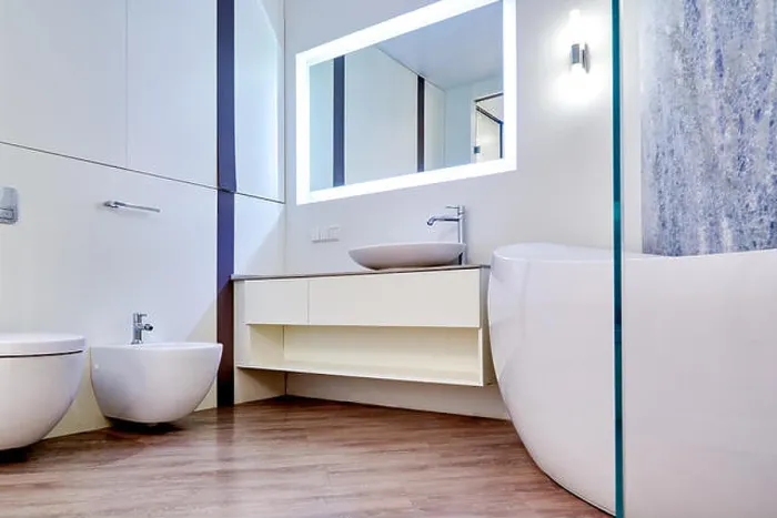 Framed Print : Beautiful Interior of a Modern Bathroom. Interior Architecture Framed Print : Beautiful Interior of a Modern Bathroom. Interior Architecture