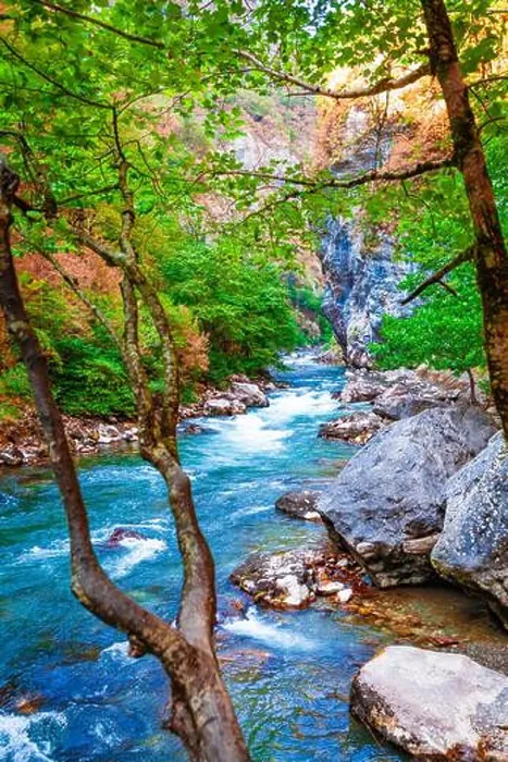 Framed Print : beautiful landscape, nature. forest mountain and blue stream, beauty nature scenery view background Framed Print : beautiful landscape, nature. forest mountain and blue stream, beauty nature scenery view background