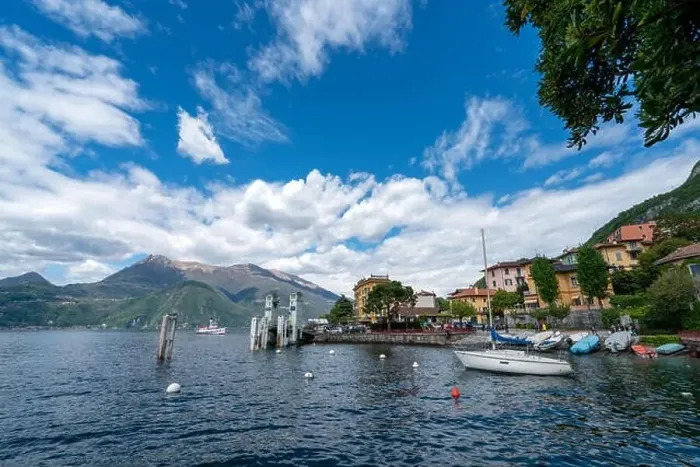 Framed Print : Beautiful landscape in Varenna - Como lake in Italy Framed Print : Beautiful landscape in Varenna - Como lake in Italy