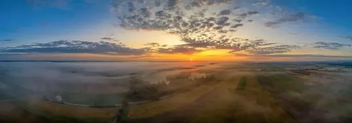 Framed Print : Beautiful morning with upraising fog over a panoramic field view at sunrise pure nature Framed Print : Beautiful morning with upraising fog over a panoramic field view at sunrise pure nature