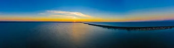 Framed Print : Beautiful Panorama color sky, sunset by the Baltic Sea, Jastarnia, Poland. Aerial View Framed Print : Beautiful Panorama color sky, sunset by the Baltic Sea, Jastarnia, Poland. Aerial View