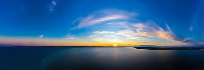 Framed Print : Beautiful Panorama color sky, sunset by the Baltic Sea, Jastarnia, Poland. Aerial View Framed Print : Beautiful Panorama color sky, sunset by the Baltic Sea, Jastarnia, Poland. Aerial View