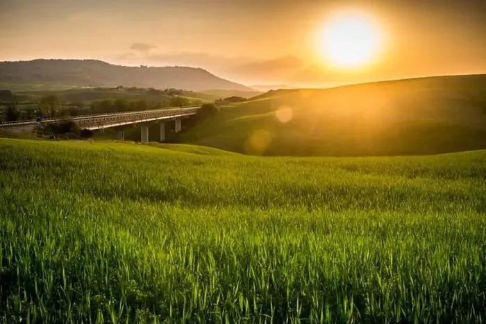 Framed Print : beautiful panorama of sunset in the Tuscany Hills Framed Print : beautiful panorama of sunset in the Tuscany Hills