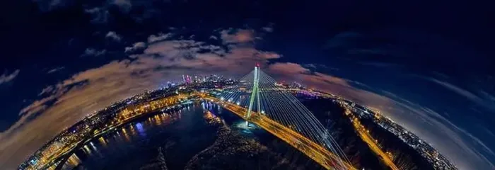 Framed Print : Beautiful panoramic aerial drone skyline view of the center of night Warsaw with skyscrapers in the background with Framed Print : Beautiful panoramic aerial drone skyline view of the center of night Warsaw with skyscrapers in the background with
