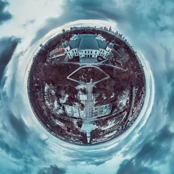 Framed Print : Beautiful panoramic aerial drone view on the Center of Contemporary Art in the Ujazdowski Castle along with a beautiful Framed Print : Beautiful panoramic aerial drone view on the Center of Contemporary Art in the Ujazdowski Castle along with a beautiful