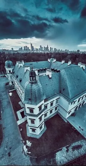 Framed Print : Beautiful panoramic aerial drone view on the Center of Contemporary Art in the Ujazdowski Castle against the Warsaw Framed Print : Beautiful panoramic aerial drone view on the Center of Contemporary Art in the Ujazdowski Castle against the Warsaw