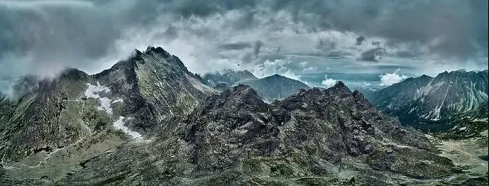 Framed Print : Beautiful panoramic aerial drone view of mountain in National Park High Tatra Framed Print : Beautiful panoramic aerial drone view of mountain in National Park High Tatra