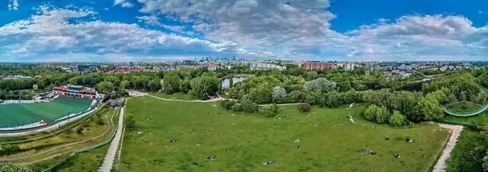 Framed Print : A beautiful panoramic view of the sunset in a fabulous May evening on Szczesliwice Park - a former village Framed Print : A beautiful panoramic view of the sunset in a fabulous May evening on Szczesliwice Park - a former village