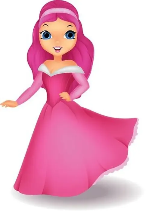 Framed Print : Beautiful princess cartoon Framed Print : Beautiful princess cartoon