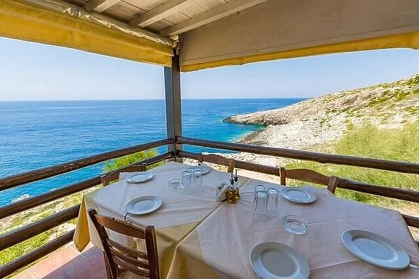 Beautiful restaurants on Zakynthos, one of the Ionian islands of Greece