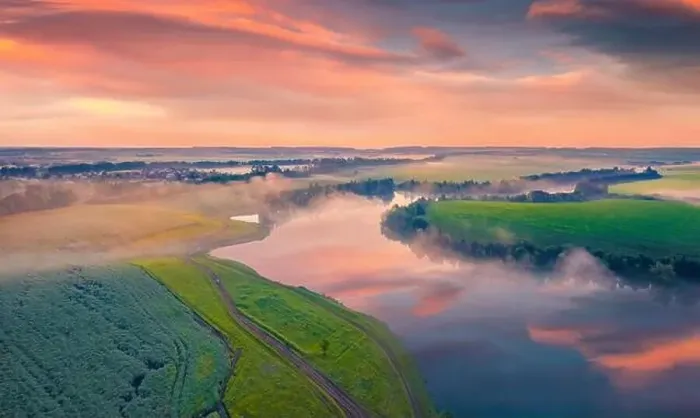Framed Print : Beautiful summer scenery. Incredible summer view from flying drone of Romanivka lake Framed Print : Beautiful summer scenery. Incredible summer view from flying drone of Romanivka lake