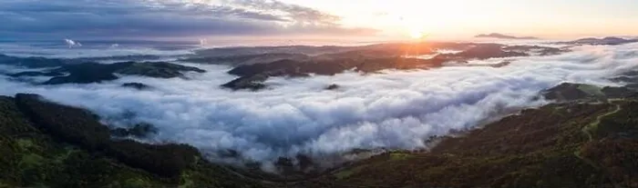 Framed Print : A beautiful sunrise illuminates fog as it rolls through valleys in Northern California. Just west of these hills and valleys is San Francisco Bay Framed Print : A beautiful sunrise illuminates fog as it rolls through valleys in Northern California. Just west of these hills and valleys is San Francisco Bay