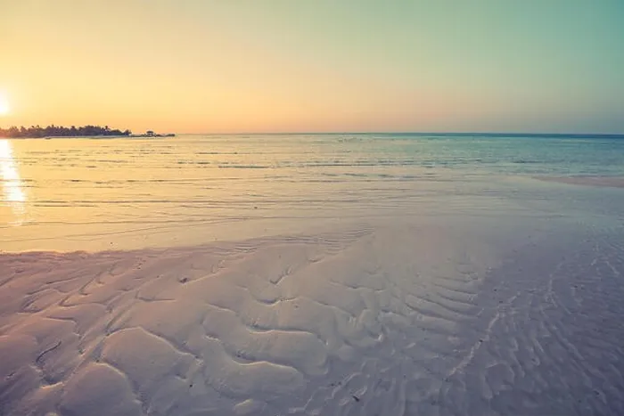 Framed Print : Beautiful sunset background, tropical beach landscape, shallow sea water in paradise island background. Tranquil nature sunset on the beach Framed Print : Beautiful sunset background, tropical beach landscape, shallow sea water in paradise island background. Tranquil nature sunset on the beach