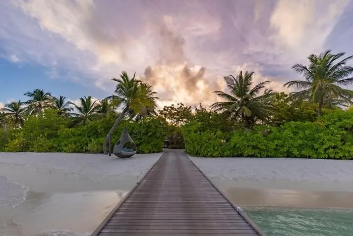 Framed Print : Beautiful sunset beach scene. Colorful sky and clouds view calm sea and relaxing tropical mood landscape. Jetty pathway paradise island, amazing scene Framed Print : Beautiful sunset beach scene. Colorful sky and clouds view calm sea and relaxing tropical mood landscape. Jetty pathway paradise island, amazing scene