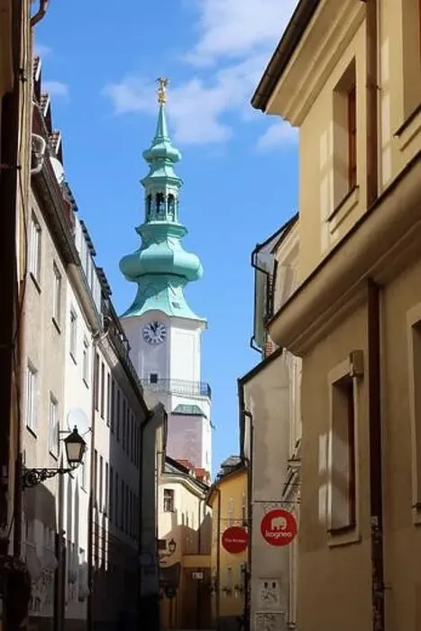 Framed Print : Beautiful tiny street in the old town of Bratislava, Slovakia. Architecture of Europe. Tourist destinations concept Framed Print : Beautiful tiny street in the old town of Bratislava, Slovakia. Architecture of Europe. Tourist destinations concept