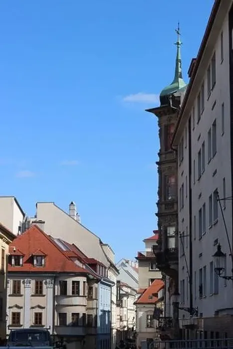 Framed Print : Beautiful tiny street in the old town of Bratislava, Slovakia. Architecture of Europe. Tourist destinations concept