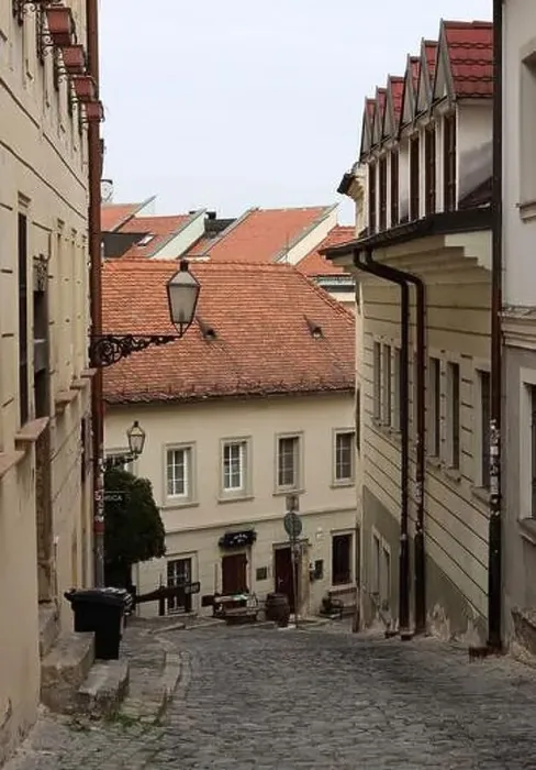 Framed Print : Beautiful tiny street in the old town of Bratislava, Slovakia. Architecture of Europe. Tourist destinations concept Framed Print : Beautiful tiny street in the old town of Bratislava, Slovakia. Architecture of Europe. Tourist destinations concept