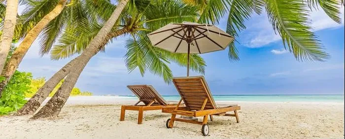 Framed Print : Beautiful tropical beach banner. White sand coco palms travel tourism wide panorama. Summer sea horizon, idyllic island nature scene. Amazing beach Framed Print : Beautiful tropical beach banner. White sand coco palms travel tourism wide panorama. Summer sea horizon, idyllic island nature scene. Amazing beach
