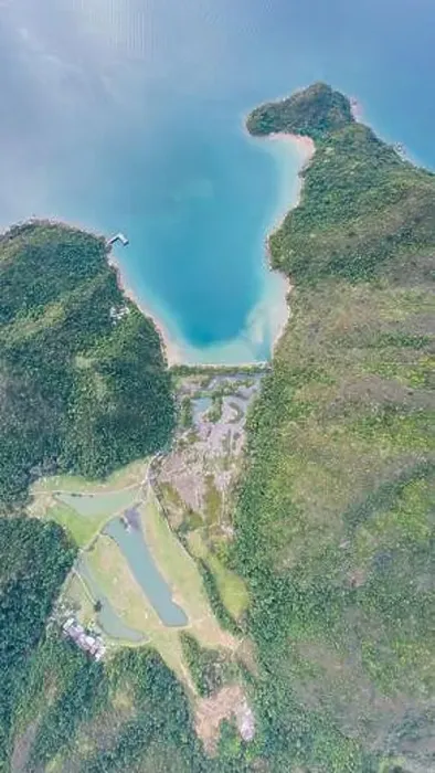 Framed Print : Beautiful top veiw aerial shot of the wetlind in Shan Chung. The remote village in West Sai Kung Country Park, Hong Kong Framed Print : Beautiful top veiw aerial shot of the wetlind in Shan Chung. The remote village in West Sai Kung Country Park, Hong Kong