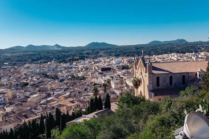 Framed Print : Beautiful view over the city of Arta, Mallorca in Sunny day. Old Town, popular touristic place Framed Print : Beautiful view over the city of Arta, Mallorca in Sunny day. Old Town, popular touristic place