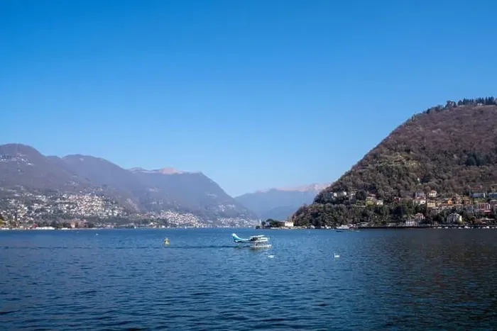 Framed Print : Beautiful view in Como - Como lake in Italy Framed Print : Beautiful view in Como - Como lake in Italy