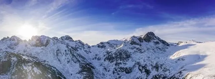 Framed Print : Beautiful view from drone to the snow mountain. Mountain peak Maliovica in Rila, Bulgaria Framed Print : Beautiful view from drone to the snow mountain. Mountain peak Maliovica in Rila, Bulgaria