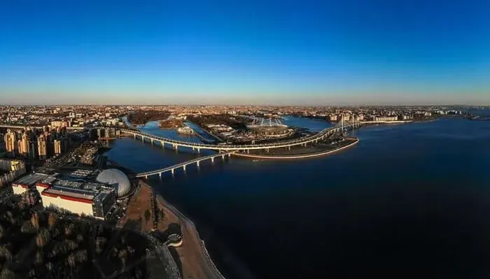 Framed Print : Beautiful view to new Stadium Zenit - Arena