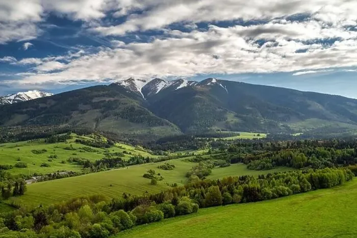 Framed Print : Beautiful view of Western Tatras Mountains in Slovakia. Green landscape and hills. Aerial drone photography Framed Print : Beautiful view of Western Tatras Mountains in Slovakia. Green landscape and hills. Aerial drone photography