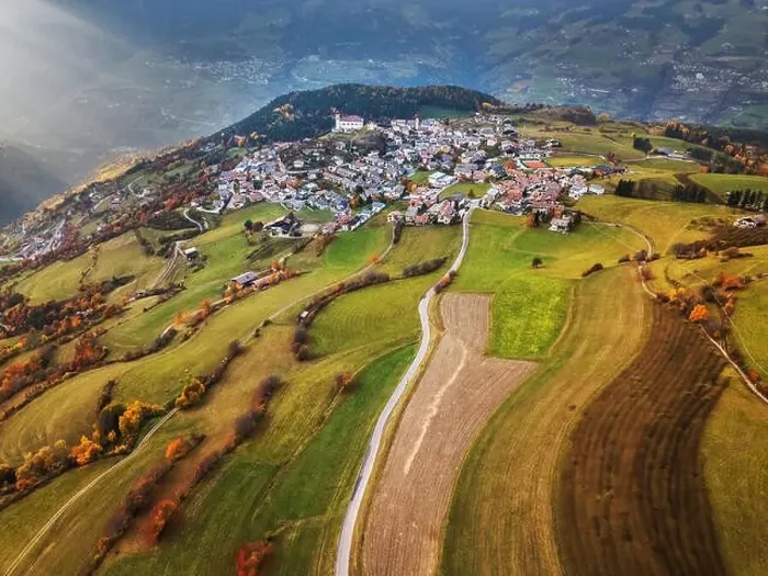 Framed Print : The beautiful village Lajon, Southtyrol, Italy Framed Print : The beautiful village Lajon, Southtyrol, Italy