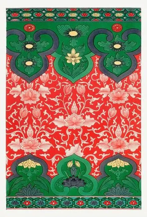 Framed Print : Beautiful vintage oriental design. Chinese floral pattern in high resolution from the mid-19th century Framed Print : Beautiful vintage oriental design. Chinese floral pattern in high resolution from the mid-19th century