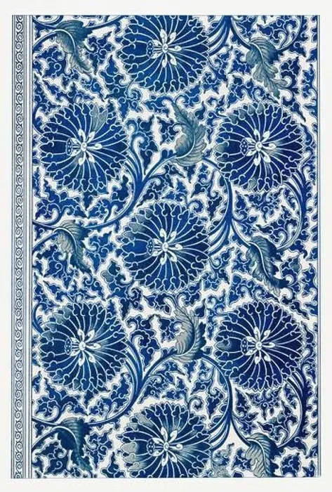 Framed Print : Beautiful vintage oriental design. Chinese floral pattern in high resolution from the mid-19th century Framed Print : Beautiful vintage oriental design. Chinese floral pattern in high resolution from the mid-19th century