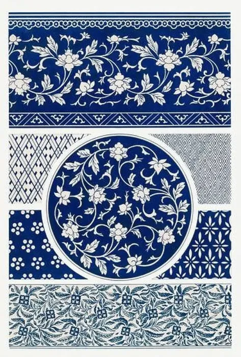 Framed Print : Beautiful vintage oriental design. Chinese floral pattern in high resolution from the mid-19th century Framed Print : Beautiful vintage oriental design. Chinese floral pattern in high resolution from the mid-19th century