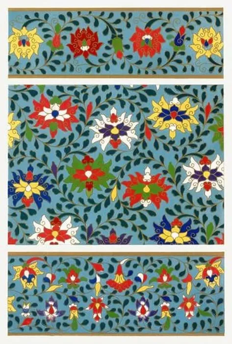 Framed Print : Beautiful vintage oriental design. Chinese floral pattern in high resolution from the mid-19th century Framed Print : Beautiful vintage oriental design. Chinese floral pattern in high resolution from the mid-19th century