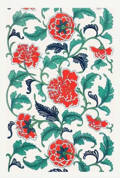 Framed Print : Beautiful vintage oriental design. Chinese floral pattern in high resolution from the mid-19th century Framed Print : Beautiful vintage oriental design. Chinese floral pattern in high resolution from the mid-19th century