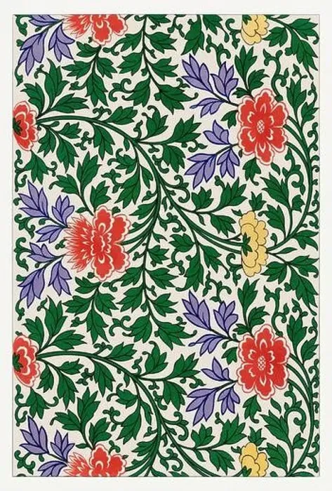 Framed Print : Beautiful vintage oriental design. Chinese floral pattern in high resolution from the mid-19th century Framed Print : Beautiful vintage oriental design. Chinese floral pattern in high resolution from the mid-19th century