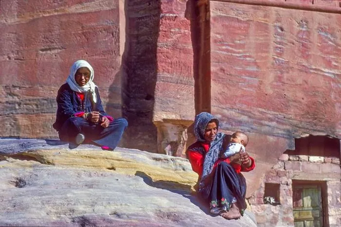 Framed Print : Two bedouin women Petra Jordan Framed Print : Two bedouin women Petra Jordan