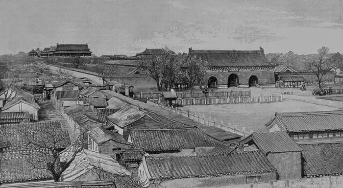 Framed Print : Beijing Imperial Palace in 1900, Picture from the French weekly newspaper l'Illustration, 7th July 1900 Framed Print : Beijing Imperial Palace in 1900, Picture from the French weekly newspaper l'Illustration, 7th July 1900