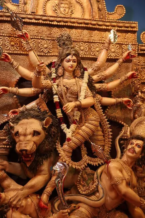 Framed Print : Bengali festival of Durga Puja being celebrated in India Framed Print : Bengali festival of Durga Puja being celebrated in India
