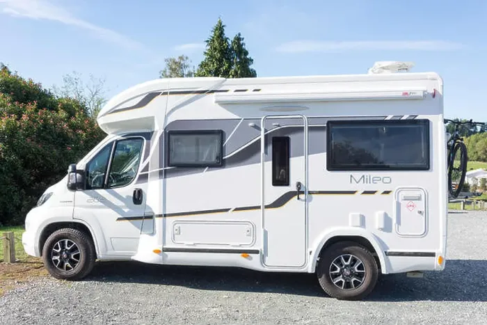 Framed Print : Benimar Mileo 202 motorhome recreational vehicle RV at Moutere Inn