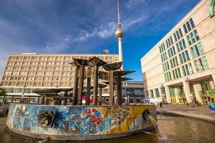 Framed Print : BERLIN, GERMANY - SEPTEMBER 17, 2013: Fernsehturm Television Tower from Alexanderplatz Framed Print : BERLIN, GERMANY - SEPTEMBER 17, 2013: Fernsehturm Television Tower from Alexanderplatz